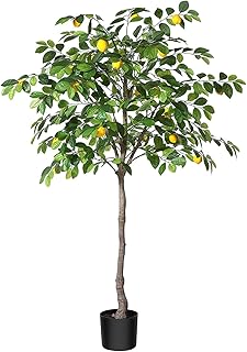 HKOSME Palm and artificial lemon tree of 150 cm, perfect artificial tropical plant in pots for interior and exterior use, house, office and garden, gift of rack hanging (A).. Embrace the convenience of DIAYTAR NIGERIA with thousands of products at your fingertips, delivered nationwide.