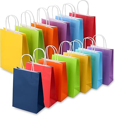 Gift bags, small kraft paper bags Lot of 25 pieces 15x21x8 cm.. DIAYTAR NIGERIA: Where shopping dreams become reality with budget-friendly prices and prompt delivery.