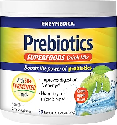 Mixture of superalimentary drink Enzy Medicia PREBIOTICS, Green apple flavor, 210 g.. Transform your shopping experience with DIAYTAR NIGERIA's vast product selection delivered at unbeatable prices.