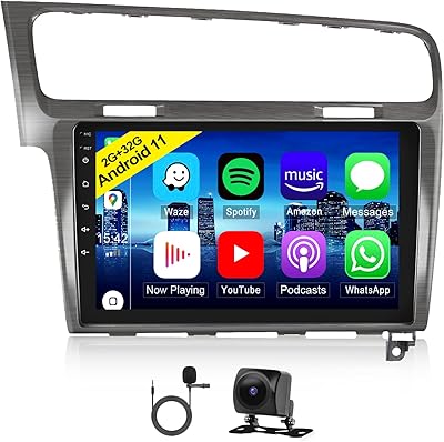 Autradio Camecho Android 11 Carplay for VW Golf 7 MK7 2013-2018 | 2G + 32g | Autradio 10 inches GPS 2 DIN | Android Auto | steering wheel command | WiFi | Hifi | Bluetooth | FM/RDS | rear see the camera.. DIAYTAR NIGERIA: Where affordability meets variety in Nigeria's most comprehensive online marketplace.