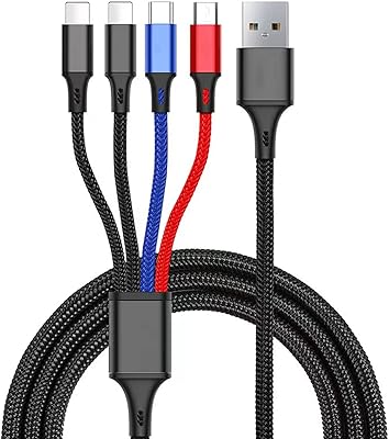 USB UNILUS 4 in 1 Multi-Treated Rapid Cable with Ports.. From kitchen tools to phones — DIAYTAR Nigeria ships it all in a week.
