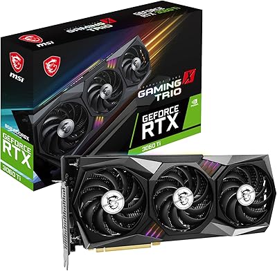 MSI GeForce RTX 3060 ti gaming x trio 8gd6x - nvidia geForce RTX 3060 Ti, 8 GB GDDR6 memory graph.. DIAYTAR NIGERIA transforms online retail with unbeatable prices and consistent delivery timeframes.