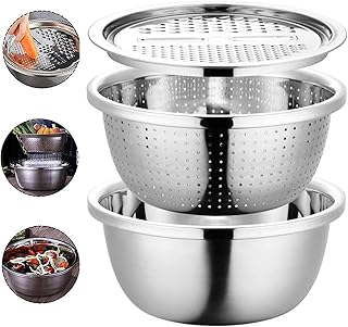 Primify 3 -in -1 grater stainless steel basin with vegetable and cheese chopper.. DIAYTAR NIGERIA revolutionizes online shopping with competitive prices and reliable 5-8 day delivery.