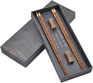 Reusable wooden baguettes with case, set of Chinese chopsticks with torque support (wing).. DIAYTAR NIGERIA: Where affordability and variety meet with convenient delivery within 8 days.