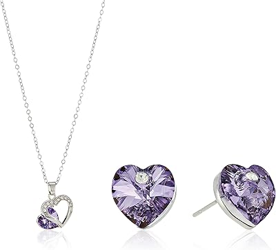 A 18-carat white-plated jewelry set, dotted with blue Swarovski crystals and matching earrings, Swarovski Elements, SWR-457.. Discover endless possibilities with DIAYTAR NIGERIA's vast e-commerce selection and budget-friendly delivery.