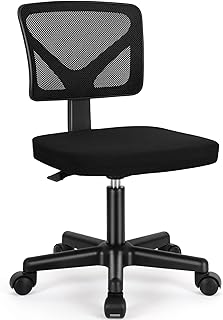 Ergonomic office chair, computer chair without adjustable armrests with lumbar support, small mesh work chair with swivel file for study, office, meeting room.. DIAYTAR NIGERIA combines affordability with convenience, delivering your purchases within 5-8 days.