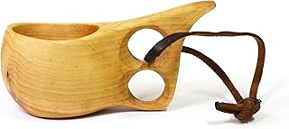 Kuksa vintage wooden drinking cup handmade n ° 019 for hiking, campsite, kitchen, outside or as a gift.. Browse endless categories on DIAYTAR Nigeria — your items delivered in just days.