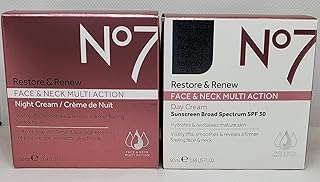 No7 Multi-Action Restore & Rejuvénate Cream Day/Night Face and neck, 2 x 50 ml.. DIAYTAR NIGERIA: Where affordability and variety meet with convenient delivery within 8 days.