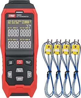 JI TA612C Type K/J Portable digital thermometer at 4 channels -200 ~ 1372 ° C/-328 ~ 2000 ° F, data storage of 5000 groups with download of USB data and measurement in real time.. DIAYTAR NIGERIA transforms how Nigerians shop with our affordable prices and dependable shipping times.