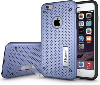 IPhone 6s Plus case - Jkase [Mesh] Robust Double Lay -Knch Protective Case with Integrated Support for Apple Iphone 6s Plus/Iphone 6 Plus.. Fast. Reliable. Affordable. DIAYTAR Nigeria is all that and more.