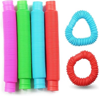 Sensory toy pop tube 6 pieces extensible Multicolor extensible for children to relieve stress.. You choose it, we deliver it — DIAYTAR Nigeria makes shopping easy.