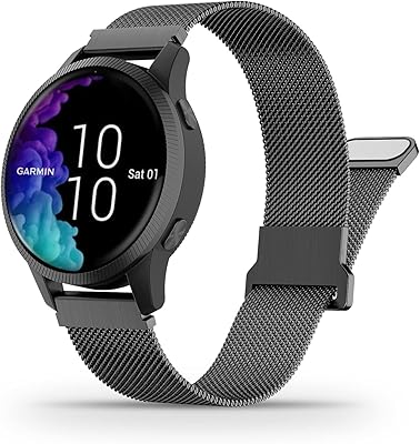 Policy compatible with the Garmin Fino/Fino SQ/Vivoactive 3 watch bracelet, replacement bracelet in woven stainless steel, 20 mm Milanese magnetic bracelet for Garmin Fino 2 Plus/Forerunner 245/Forerunner 645 for women and men.. Your shopping needs fulfilled through DIAYTAR NIGERIA's extensive selection and nationwide delivery.