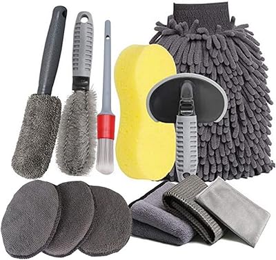 Skido car cleaning brush 12 pieces brush of double layer car wheel tire large encryption brush to clean car gloves.. DIAYTAR NIGERIA: Where thousands of products meet affordable prices and reliable 5-8 day delivery.