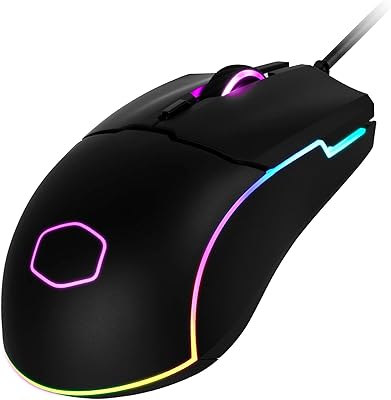 Wired play mouse color master cm110 rgb - optical sensor 6000 dpi, claw/palm design, 6 buttons - matt black.. DIAYTAR NIGERIA: Where affordability meets variety in Nigeria's most comprehensive online marketplace.