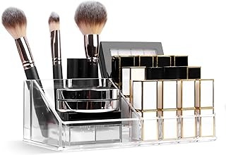 Make -up organizer for paission lipstick, cosmetic acrylic storage with 16 locations, cosmetic brush, skin care products and bathroom and bedroom lipstick support.. Shop from our extensive catalog at DIAYTAR NIGERIA and enjoy doorstep delivery in just 5-8 days.