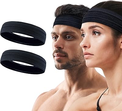 Black sports band Empire 2 rooms, sports band for women and men, hair band in free electronic knitting for home, anti -slip gymnastics band in silicone, banner for women.. Skip the lines and shop online — DIAYTAR Nigeria delivers to your door in days.