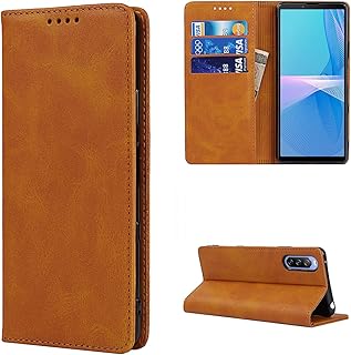 COPMOB Case Wallet with leather flap for Sony Xperia 10 III [3 locations] [Support function] [Magnetic closure] Rabat case for Sony Xperia 10 III - Light brown.. Shop with confidence on DIAYTAR Nigeria — quality products and timely delivery.