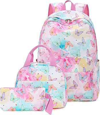Backpack for adolescent girls, schoolbags for children, set of school backpacks with lunch box and pencil bag, butterfly,.. Affordable choices, delivered fast — that's the DIAYTAR Nigeria promise.