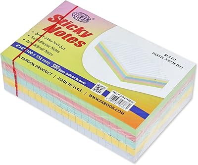 4x6 inch fis® adhesive notebook package of 5 line in 5.. DIAYTAR NIGERIA: Redefining e-commerce with affordable prices and reliable nationwide shipping.