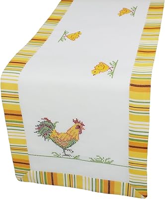 Easter embroidered table runner and chicks XIA Home Fashion, Multicolor, 15 x 54 inches.. Discover the perfect balance of selection and value with DIAYTAR NIGERIA's nationwide e-commerce platform.