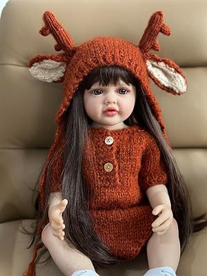 Baby doll girl newborn nano classic 55 cm 22 inch flexible silicone doll full body - brown 001.. DIAYTAR NIGERIA: Your partner in affordable online shopping with dependable delivery within 8 days.