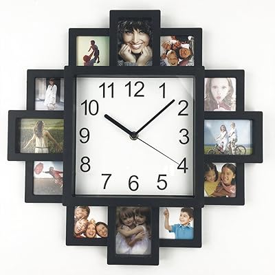DIY frame clock with modern design wall clock in unique plastic photo for.. Experience the DIAYTAR difference with our vast product selection and delivery within 5-8 days.