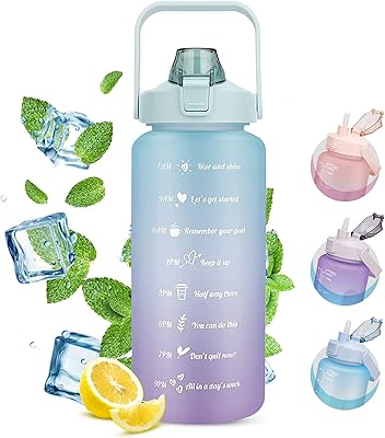 Zero Space 2L waterproof water bottle with time markers for room.. Experience the joy of convenient shopping with DIAYTAR NIGERIA's vast selection and quick delivery service.