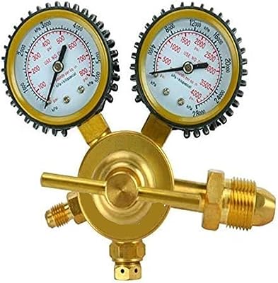 Argon regulator HX-D-0033 High pressure nitrogen pressure reducer while copper copper control of high pressure nitrogen pressure in American style.. DIAYTAR NIGERIA delivers affordability and convenience to your doorstep within 8 days of purchase.