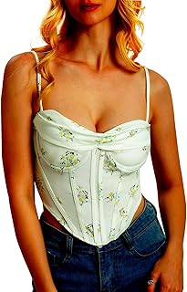 Flower corset blouse for women, blouse with spaghetti fashion night outs.. DIAYTAR NIGERIA combines affordability, variety, and convenience with nationwide delivery services.