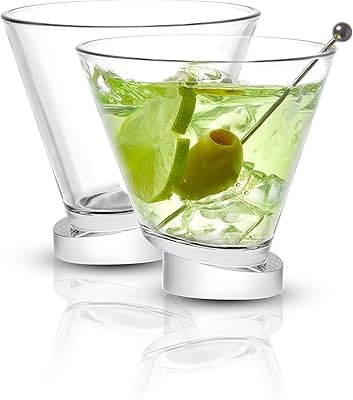 Lot of 2 glasses at Martini Joyjolt Aqua Vitae. Round frosty glasses with background.. Nigeria's most loved e-commerce platform delivers affordable shopping solutions to your doorstep.
