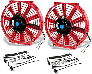 Electric radiator coolant DNA Motoring Raf-10-RD+FMK-X2, size 10 inch (red).. Nigeria's fastest-growing e-commerce site offers unbeatable prices and delivery within 8 days.