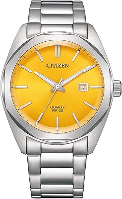 Analog watch with yellow dial for men - BI5110-54Z, yellow, Japanese, yellow, Japanese.. Shop smarter with DIAYTAR NIGERIA's vast product range and budget-friendly delivery within the week.
