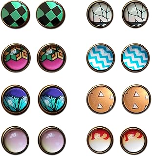 Killer earrings, 8 pairs of hanging earrings in acrylic anime cosplay (8 pieces).. Your complete e-commerce solution, DIAYTAR NIGERIA offers variety and value with nationwide shipping.