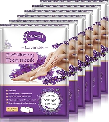 Exfoliating mask for the feet, pack of 6, exfoliating masks for the feet, scrub for lavender for calluses, dead skins, repair of rough heels for women and men.. Your digital shopping destination, DIAYTAR NIGERIA combines variety with affordability and quick delivery.