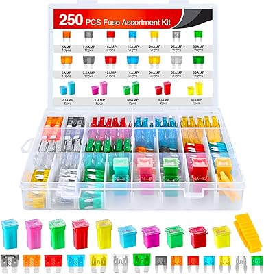 Nilight 250pcs Blade Jcase Assortment Kit of car fuses 5A 7.5a 10a 20a 25a 30a Mini Fusibles Standard 20A 30A 40A 60A 60A Fuses for replacing STD Basse and High Box for Car Camping Camp, 2 years of warranty.. Nigeria's fastest-growing e-commerce site offers unbeatable prices and delivery within 8 days.