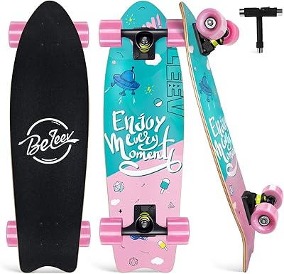 Believe Cruiser Skateboards for beginners, complete 27 x 8 inch children's skateboarding, adolescents and adults, double concave tray in Canadian maple 7-layer with all-in-one skateboard.. DIAYTAR NIGERIA brings the marketplace to your screen with affordable products delivered in 5-8 days.