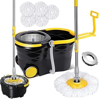 Mast Home Mast, 12 L Magic Vadrouille Magic Vadrouille Sets, Wallows, Microfiber Vadrouille bucket system with 5 spare parts for mop.. Shop with purpose and save with DIAYTAR NIGERIA's extensive platform and nationwide delivery service.
