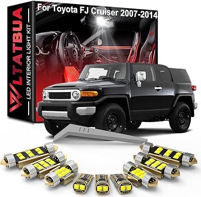 LED replacement LED interior lighting kit for Toyota FJ Cruiser 2007 2008 2009 2010 2012 2012 2013 2014, lighting of super luminous white license plate 6000K + installation tool.. DIAYTAR NIGERIA delivers more than products - we deliver affordable shopping satisfaction nationwide.