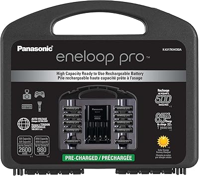 High capacity Panasonic power block 8AA 2AAA with unique battery charger ENELOOP PRO.. Shop for everything you need at DIAYTAR NIGERIA, with budget-friendly prices and quick delivery.