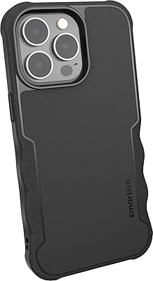 Sustainable and fine protective shell with an anti-fall design for iPhone 13 Pro of Smart Fish, compatible with Magsafe, black color.. Your complete marketplace solution, DIAYTAR NIGERIA offers unbeatable value with delivery within the week.