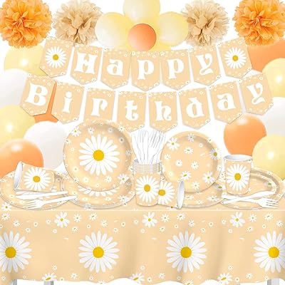 Marguerite Birthday Decorations - 88 Boho Daisy Birthday Birthday Pieces Flower Flower Supply Kit Plate Decoration for Girls.. Discover the perfect balance of price and convenience with DIAYTAR NIGERIA's nationwide e-commerce platform.