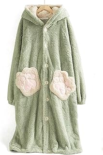 HTKLCZ Long night clothes in fleece for women, hot night clothes in flannel, hot night clothes, large rooms.. Shop smart, shop DIAYTAR - Nigeria's most affordable e-commerce platform with nationwide delivery.