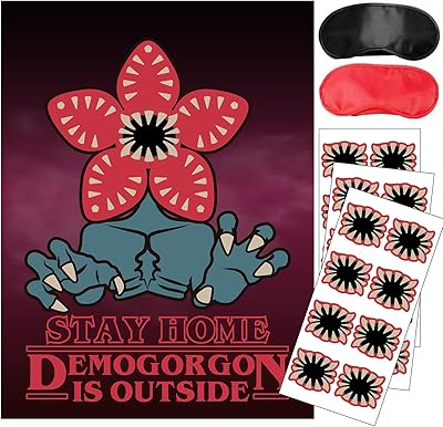 Party supplies inspired by oddities, pin your mouth on the Demogorgon game, weird party games for boys and girls, large sticker 24 stickers for bizarre birthday party decorations.. DIAYTAR NIGERIA: Your partner in affordable e-commerce with dependable delivery across Nigeria.