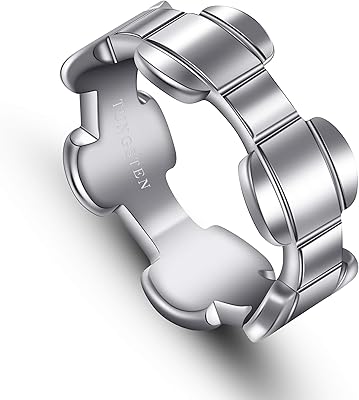 Tungsten ring for men - 9 mm ring size - industrial biker design with polished silver finish - Made of solid and durable tungsten steel for men.. Shop smarter with Nigeria's premier e-commerce platform, featuring affordable products delivered nationwide.