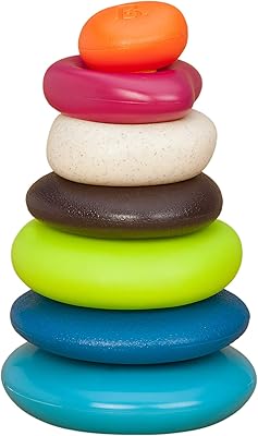 BTOYS - Planning stones - Decorative stacking rings - Set of classic children's rings - BPA -free - Early development toys.. DIAYTAR NIGERIA: Where every shopping need is fulfilled with affordable prices and nationwide shipping.
