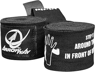 Arrow Way educational bandages with instructions printed for boxing and martial arts - Rubber Meister 360.7 cm.. Experience retail satisfaction with DIAYTAR NIGERIA's comprehensive platform and prompt shipping service.