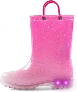 Bright rain boots for young children in the style of shiny rain boots for girls and boys with handles.. Shop without boundaries at DIAYTAR NIGERIA, offering affordable products with convenient delivery times.