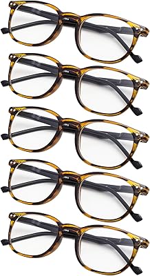 Retro GR8SIGHT Retro Reading Glasses with spring hinges, set of 5, including reading in sunlight, one size.. Love deals? DIAYTAR Nigeria has you covered with low prices and fast delivery.