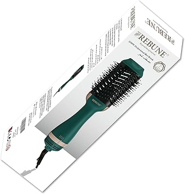 Hot -looking styling brush Rebune 1200 watts to thicken the hair in a single step (green).. Experience shopping freedom with DIAYTAR NIGERIA's vast selection and 5-8 day nationwide delivery service.