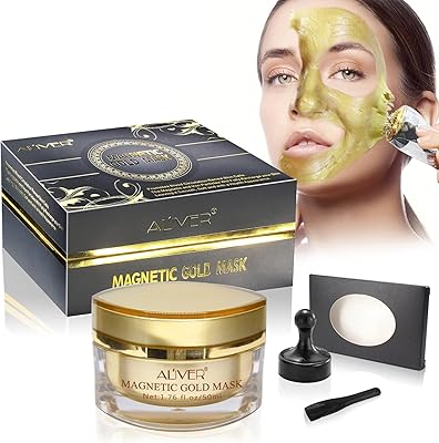 Aliver® Magnetic facial mask rich in golden minerals, cleans pores and eliminates the impurities of the skin thanks to its iron formula to rejuvenate, hydrate and rejuvenate the skin, Magnetic Magnetic Mask with 50 ml anti-aging formula.. Shop with purpose at DIAYTAR NIGERIA and receive products at unbeatable prices within the week.